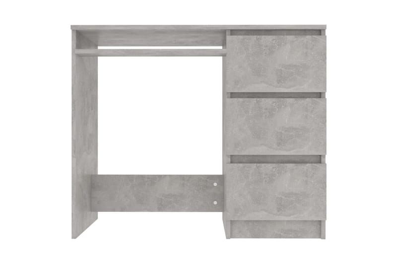 Skrivbord betonggrå 90x45x76 cm spånskiva - Grå - Möbler - Bord & matgrupper - Kontorsbord - Skrivbord