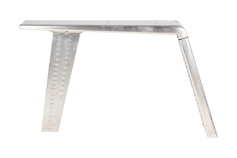 Skrivbord flygplansdesign silver 112x50x76 cm metall - Silver - Möbler - Bord & matgrupper - Kontorsbord - Skrivbord