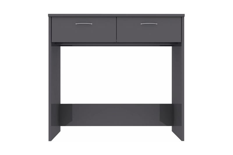Skrivbord grå högglans 80x40x75 cm spånskiva - Grå - Möbler - Bord & matgrupper - Kontorsbord - Skrivbord