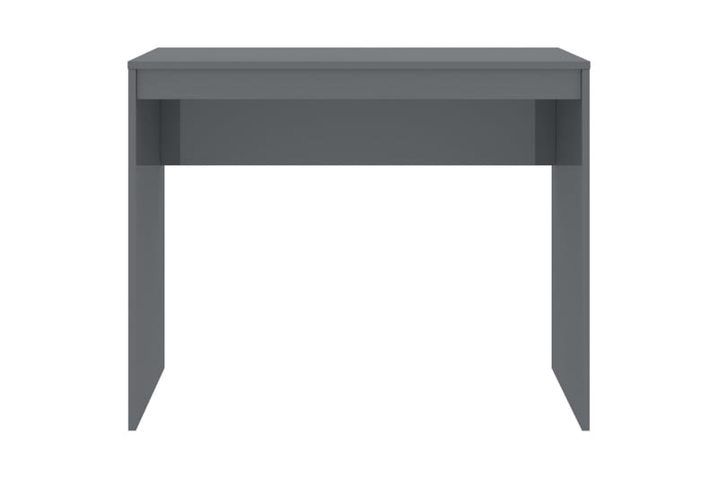 Skrivbord grå högglans 90x40x72 cm spånskiva - Grå - Möbler - Bord & matgrupper - Kontorsbord - Skrivbord