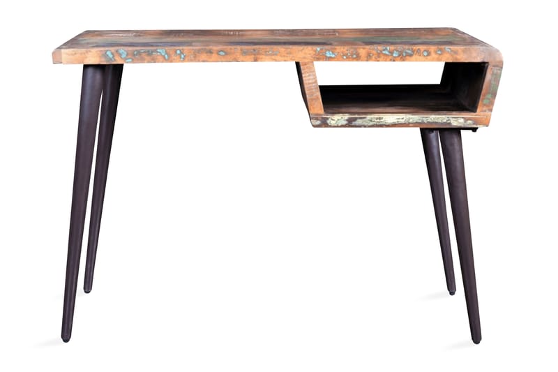 Skrivbord i återvunnet trä med järnben - Flerfärgad - Förvaring - Förvaringsmöbler - Sideboard & skänk