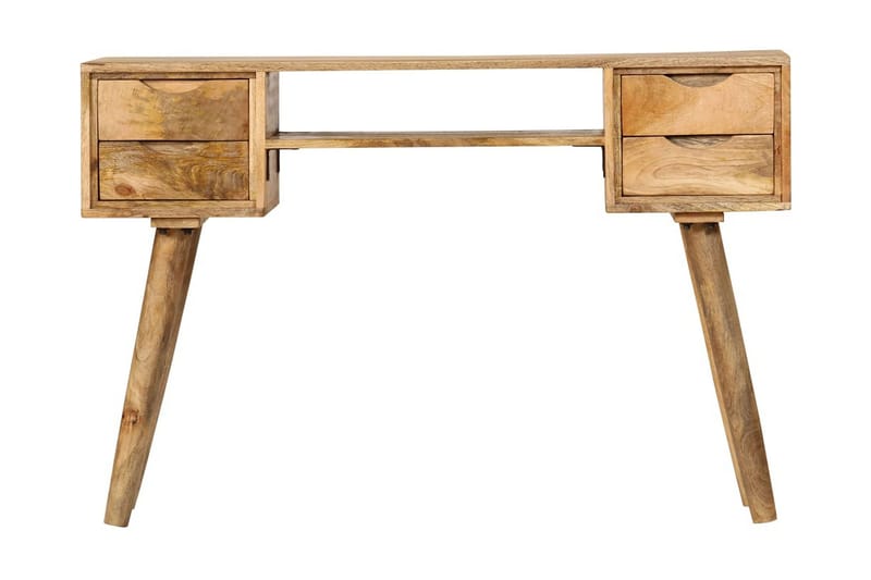 Skrivbord i massivt mangoträ 115x47x76 cm - Brun - Möbler - Bord & matgrupper - Kontorsbord - Skrivbord