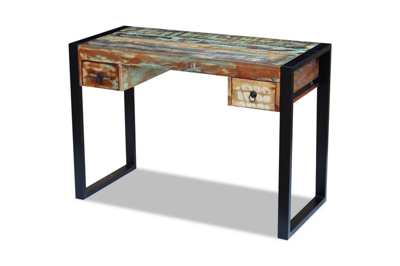 Skrivbord massivt återvunnet trä - Brun - Möbler - Bord & matgrupper - Kontorsbord - Skrivbord