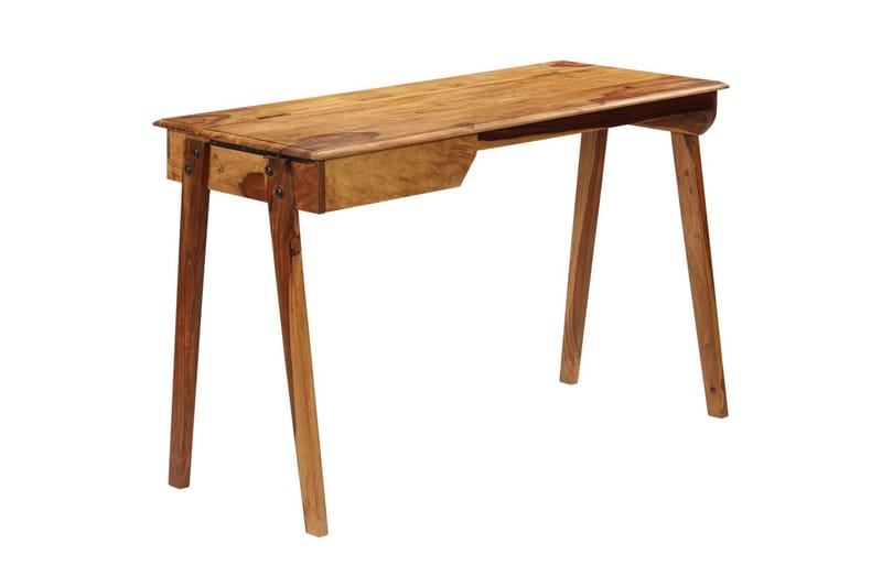 Skrivbord massivt sheshamträ 118x50x76 cm - Brun - Möbler - Bord & matgrupper - Kontorsbord - Skrivbord
