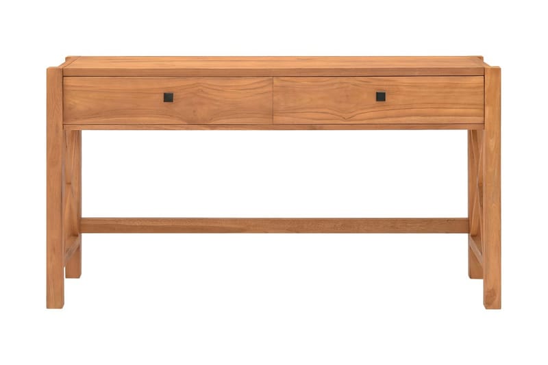 Skrivbord med 2 lådor 140x40x75 cm återvunnen teak - Brun - Möbler - Bord & matgrupper - Kontorsbord - Skrivbord