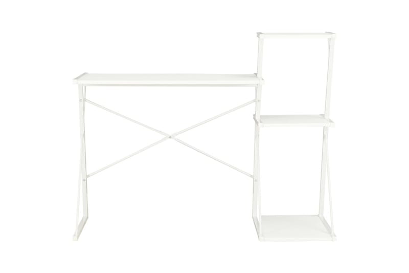 Skrivbord med hylla vit 116x50x93 cm - Vit - Möbler - Bord & matgrupper - Kontorsbord - Skrivbord