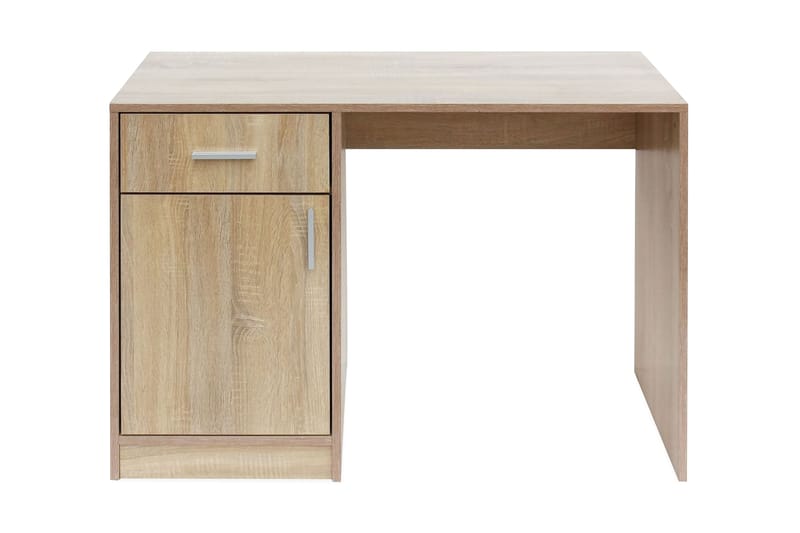 Skrivbord med låda och skåp ek 100x40x73 cm - Brun - Möbler - Bord & matgrupper - Kontorsbord - Skrivbord