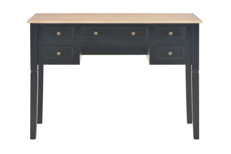 Skrivbord svart 109,5x45x77,5 cm trä - Svart - Möbler - Bord & matgrupper - Kontorsbord - Skrivbord