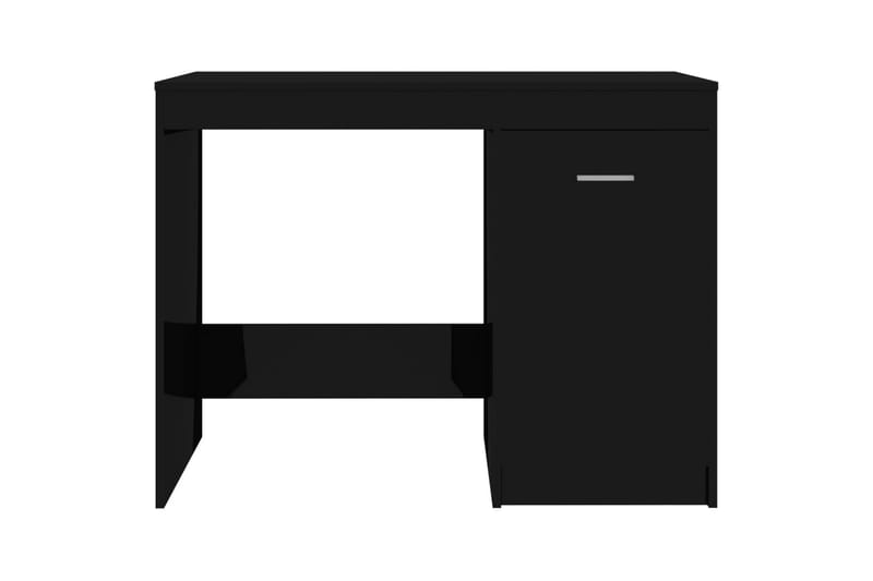 Skrivbord svart högglans 100x50x76 cm spånskiva - Svart - Möbler - Bord & matgrupper - Kontorsbord - Skrivbord