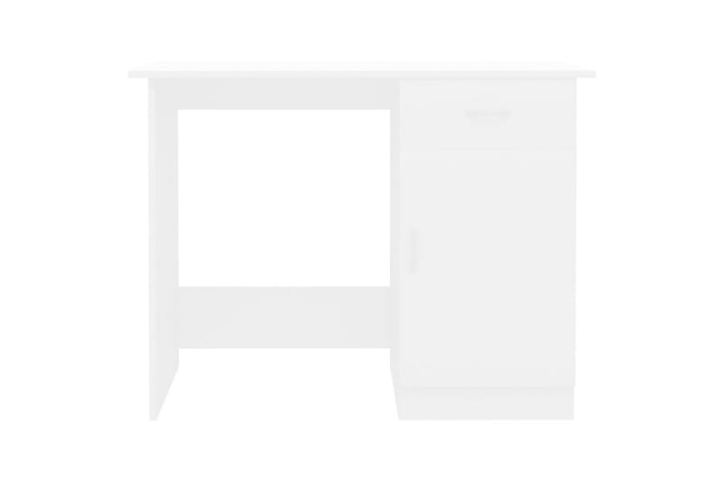 Skrivbord vit 100x50x76 cm spånskiva