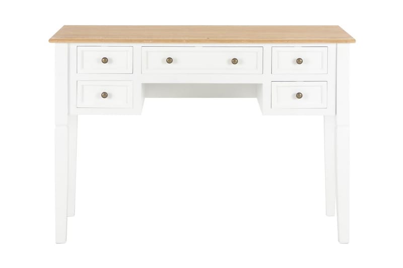 Skrivbord vit 109,5x45x77,5 cm trä - Vit - Möbler - Bord & matgrupper - Kontorsbord - Skrivbord