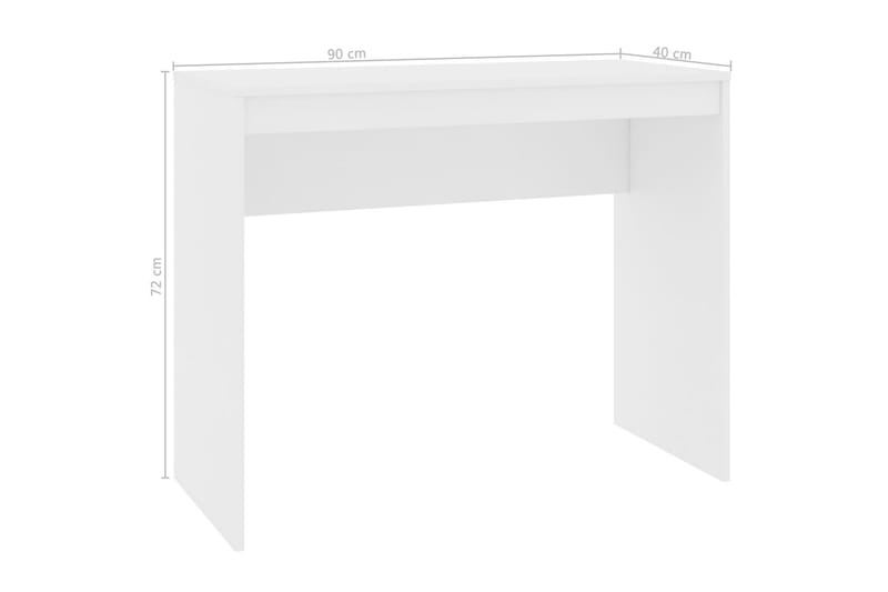 Skrivbord vit 90x40x72 cm spånskiva - Vit - Möbler - Bord & matgrupper - Kontorsbord - Skrivbord
