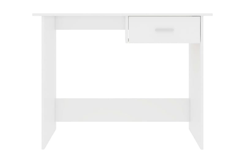 Skrivbord vit högglans 100x50x76 cm spånskiva - Vit - Möbler - Bord & matgrupper - Kontorsbord - Skrivbord