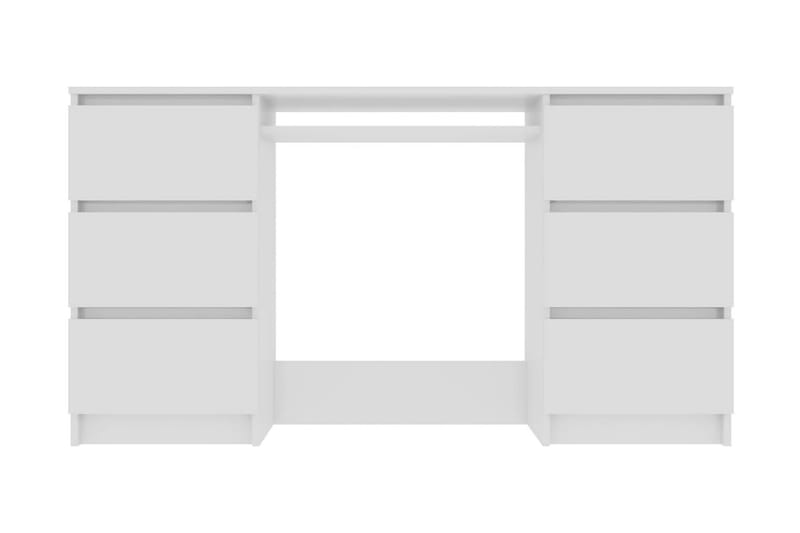 Skrivbord vit högglans 140x50x77 cm spånskiva - Vit - Möbler - Bord & matgrupper - Kontorsbord - Skrivbord