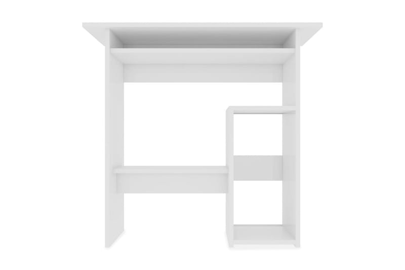 Skrivbord vit högglans 80x45x74 cm spånskiva - Vit - Möbler - Bord & matgrupper - Kontorsbord - Skrivbord