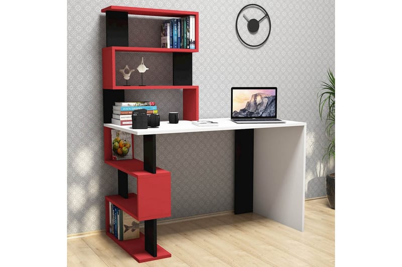 Snap Skrivbord 120 cm med Förvaring Hyllor - Homemania - Möbler - Bord & matgrupper - Kontorsbord - Skrivbord