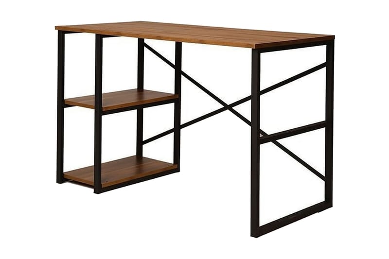 Stalmani Skrivbord 120 cm med Förvaring Hylla - Natur/Svart - Möbler - Bord & matgrupper - Kontorsbord - Skrivbord