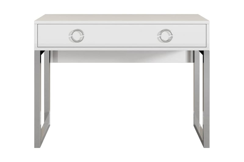 Teijido Skrivbord 110 cm - Vit/Krom - Möbler - Bord & matgrupper - Kontorsbord - Skrivbord