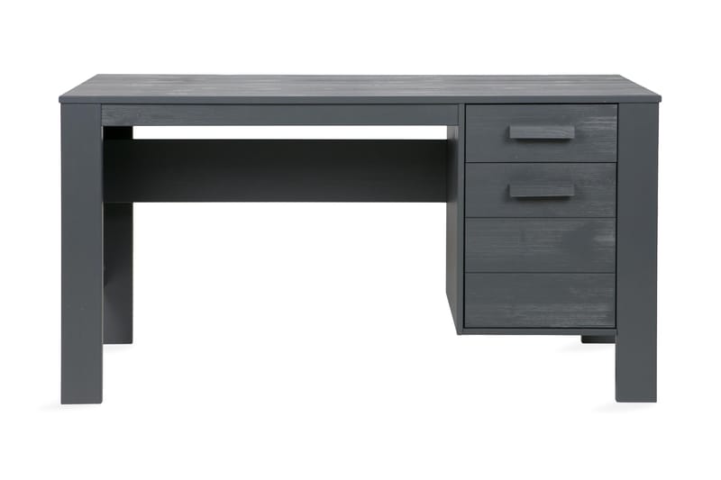 Tenney Datorbord 141 cm med Förvaring Låda + Skåp - Stålgrå - Möbler - Bord & matgrupper - Kontorsbord - Skrivbord