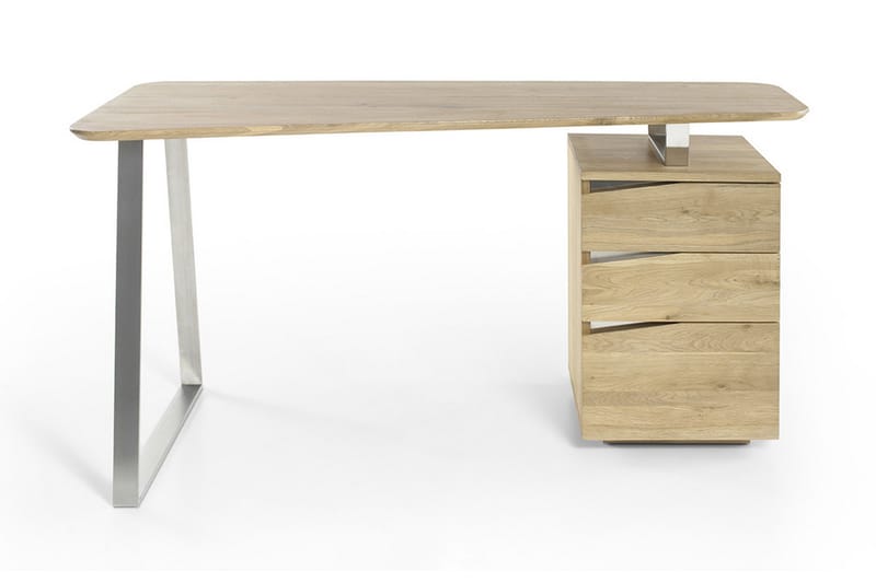 Tori Skrivbord 150 cm med Förvaring 3 Lådor - Massiv Ek - Möbler - Bord & matgrupper - Kontorsbord - Skrivbord