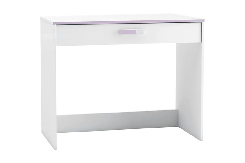 Violia Skrivbord 94 cm med Förvaring Låda - Vit/Lila - Möbler - Bord & matgrupper - Kontorsbord - Skrivbord