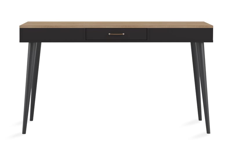 Vismarly Skrivbord 134 cm med Förvaring Låda - Trä/Svart - Möbler - Bord & matgrupper - Kontorsbord - Skrivbord