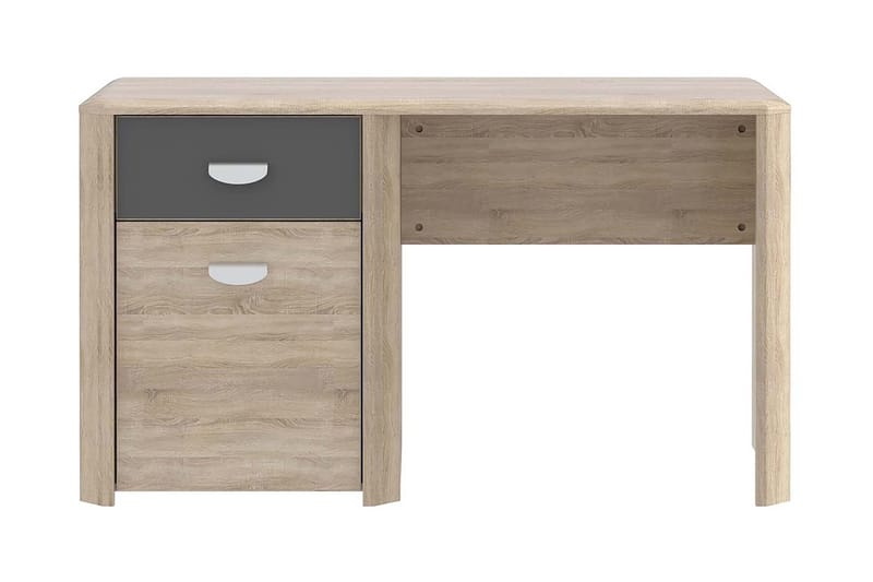 Yazmene Skrivbord 130 cm med Förvaring Låda + Skåp - Brun - Möbler - Bord & matgrupper - Kontorsbord - Skrivbord