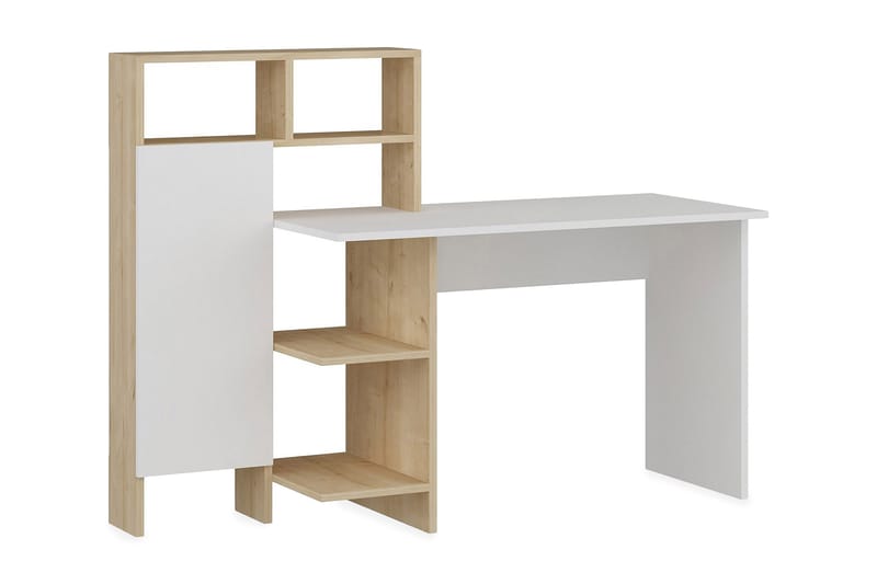 Zeko Skrivbord 120 cm med Förvaring Hylla - Ekfärg - Möbler - Bord & matgrupper - Kontorsbord - Skrivbord