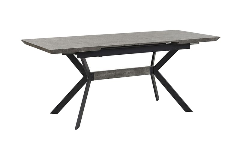 Abenson Matbord 180 cm Förlängningsbart - Grå/Svart - Möbler - Bord & matgrupper - Matbord & köksbord