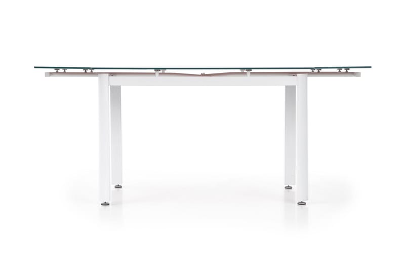 Alston Förlängningsbart Matbord 120 cm Glas - Beige/Vit - Möbler - Bord & matgrupper - Matbord & köksbord
