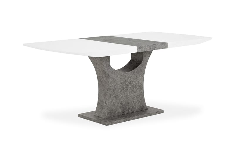 Azusa Förlängningsbart Matbord 140 cm - Vit/Grå - Möbler - Bord & matgrupper - Matbord & köksbord