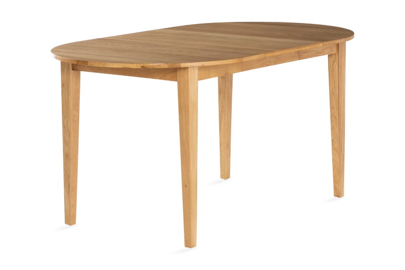 Beagan Förlängningsbart Matbord 115-157 cm Runt Massiv Ek - Brun - Möbler - Bord & matgrupper - Matbord & köksbord