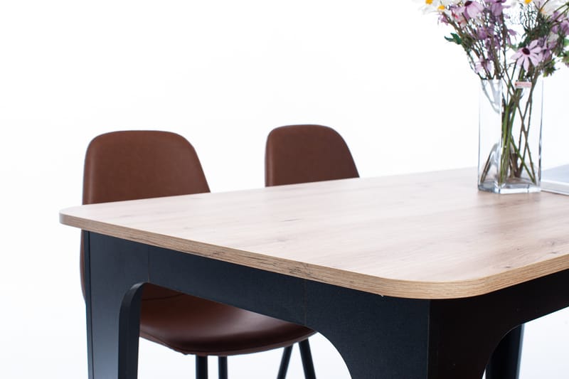 Berks Matbord 120 cm - Natur/Svart - Möbler - Bord & matgrupper - Matbord & köksbord