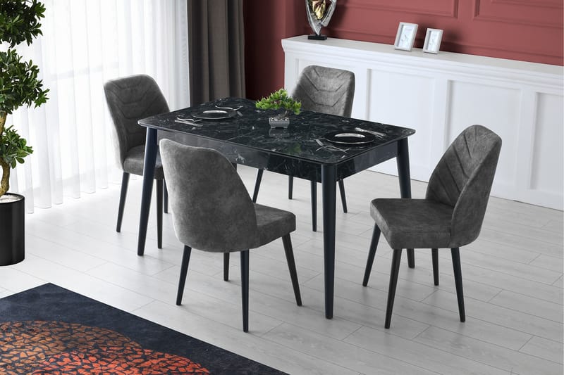 Bingdi Matbord 130 cm - Antracit - Möbler - Stolar & fåtöljer - Matstol & köksstol