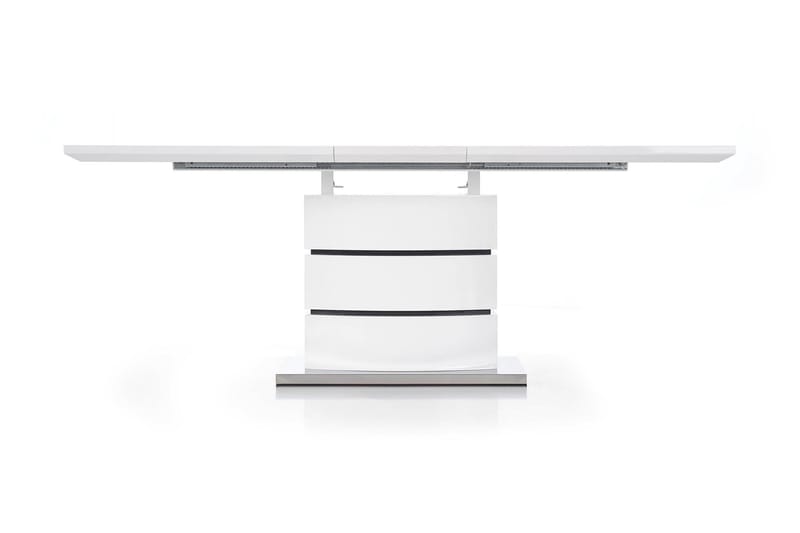 Carmon Förlängsningsbart Matbord 160 cm - Vit/Svart - Möbler - Bord & matgrupper - Matbord & köksbord