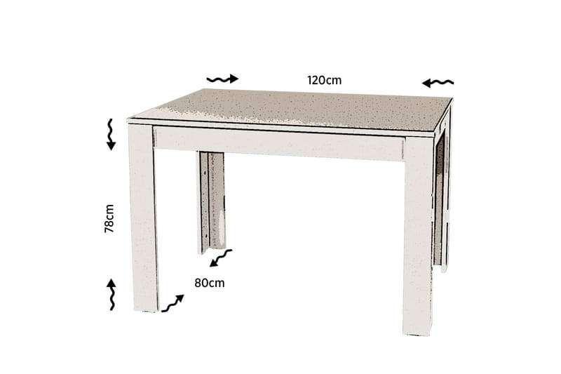 Comfortale Bord - Vit - Möbler - Bord & matgrupper - Matbord & köksbord