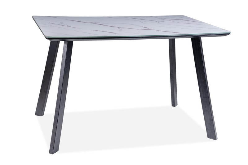 Cowra Matbord 120 cm - Glas/Vit/Svart - Möbler - Bord & matgrupper - Matbord & köksbord
