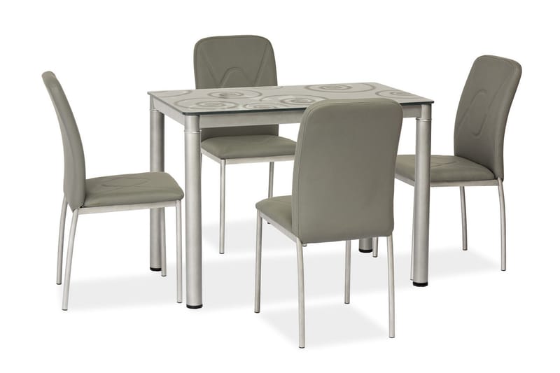 Damara Matbord 100 cm - Glas/Grå - Möbler - Bord & matgrupper - Matbord & köksbord
