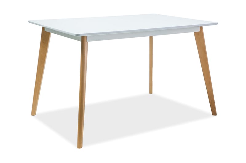 Declana Förlängningsbart Matbord 120 cm - Natur/Vit - Möbler - Bord & matgrupper - Matbord & köksbord