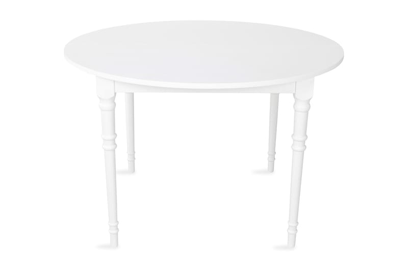 Erin Förlängningsbart Matbord 115 cm Runt - Vit - Möbler - Bord - Matbord & köksbord