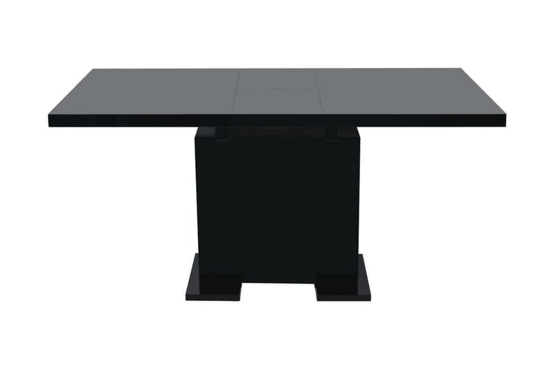Förlängningsbart matbord högglans svart - Svart - Möbler - Bord & matgrupper - Matbord & köksbord