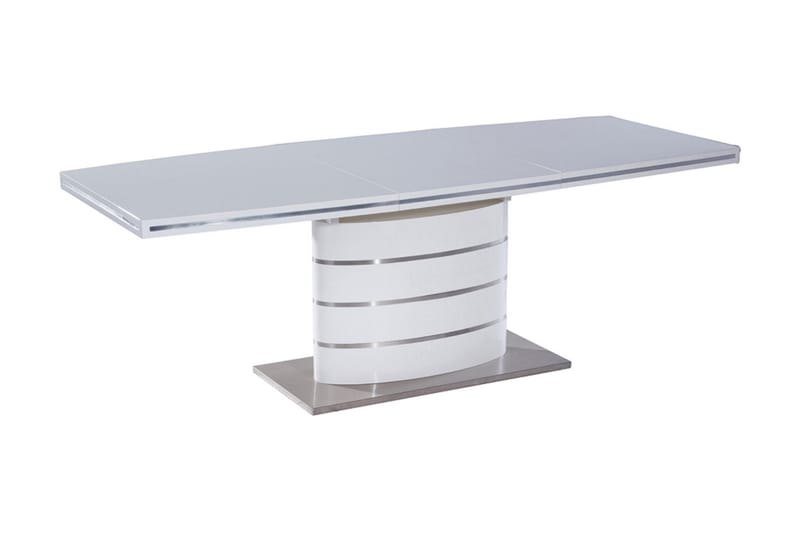 Fanon Förlängningsbart Matbord 120 cm - Vit/Silver - Möbler - Bord & matgrupper - Matbord & köksbord
