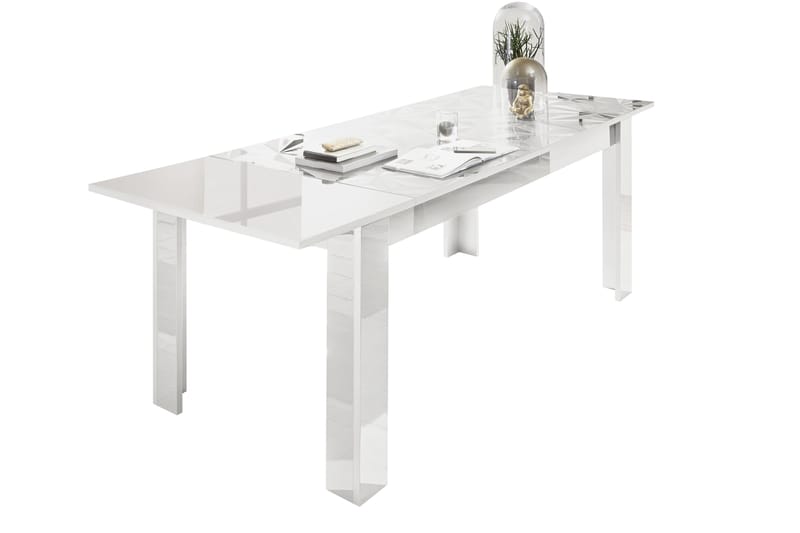 Fasett Förlängningsbart Matbord 137 cm - Vit - Möbler - Bord - Matbord & köksbord