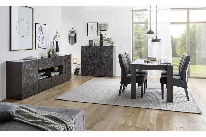 Fasett Matbord 180 cm - Grå - Möbler - Bord & matgrupper - Matbord & köksbord