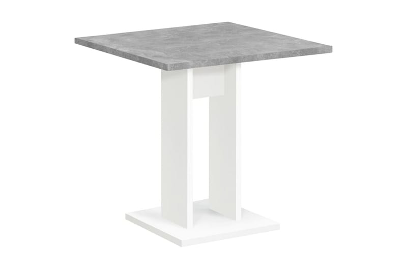 FMD Matbord 70 cm betonggrå och vit - Grå - Möbler - Bord & matgrupper - Matbord & köksbord