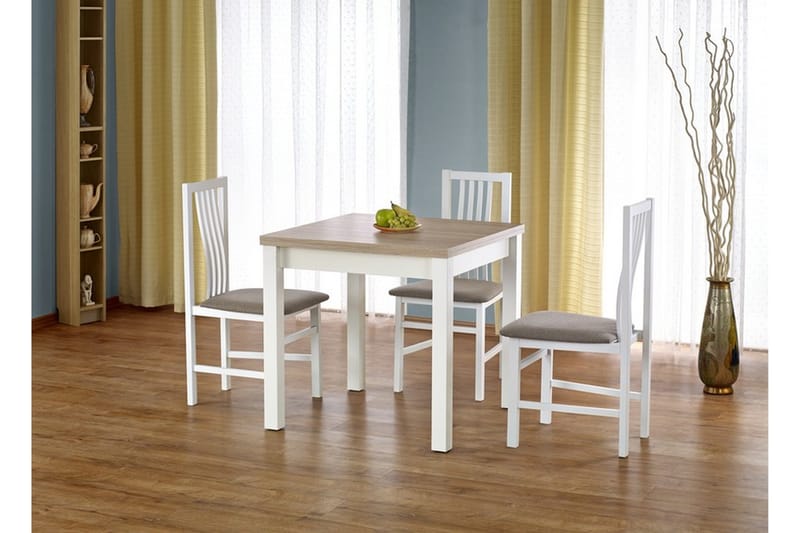 Grace Förlängningsbart Matbord 80 cm - Ek/Vit - Möbler - Bord & matgrupper - Matbord & köksbord