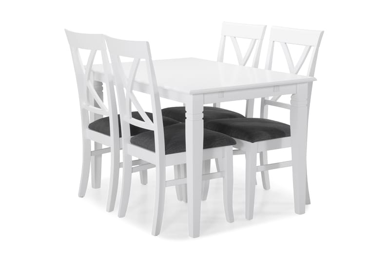Hartford Förlängningsbart Matbord 120 cm - Vit - Möbler - Bord - Matbord & köksbord