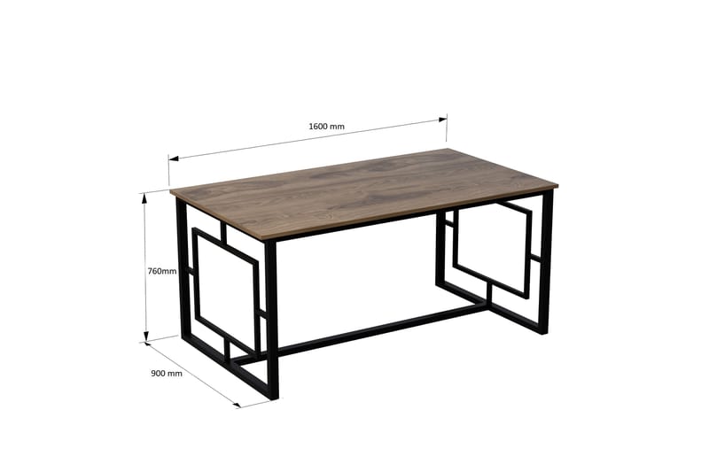 Hejde Matbord 160 cm - Brun/Svart - Möbler - Bord & matgrupper - Matbord & köksbord