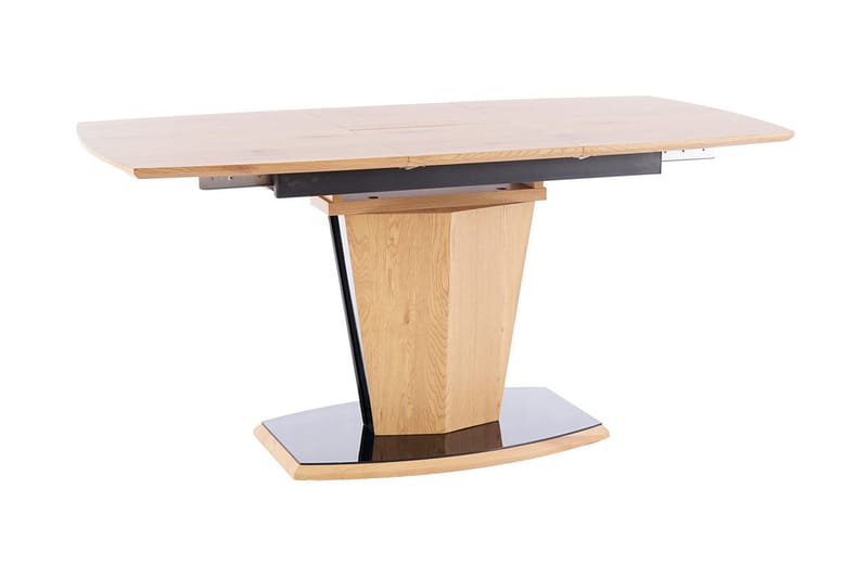 Huston Förlängningsbart Matbord 120 cm - Glas/Ek/Svart - Möbler - Bord & matgrupper - Matbord & köksbord