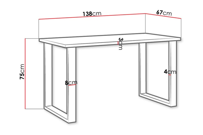 Imper Matbord 138 cm - Ek - Möbler - Bord & matgrupper - Matbord & köksbord
